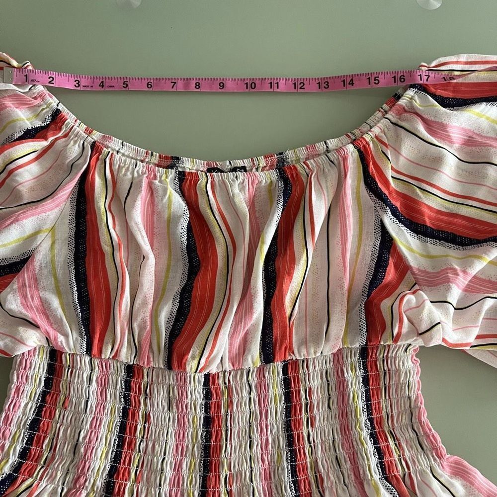 VENUS Blouse Top Women XL off shoulder ruff sleeve - Picture 10 of 14